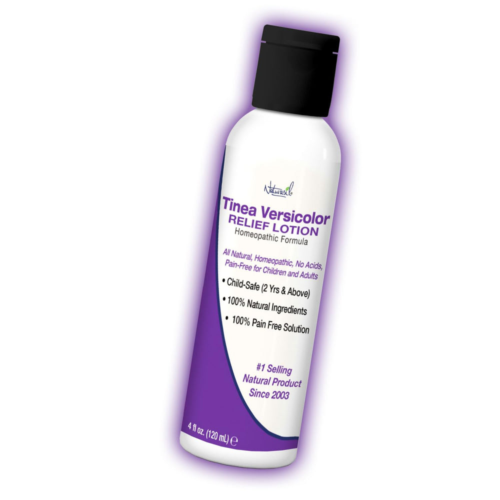 Naturasil Tinea Versicolor Lotion bottle for at-home relief