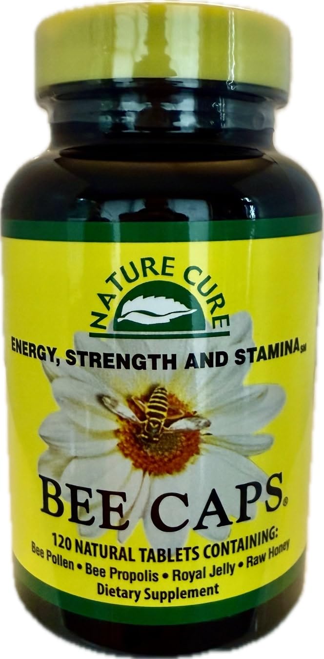 Nature Cure Bee Caps bottle-front view highlighting newly reformulated tablets for daily wellness.