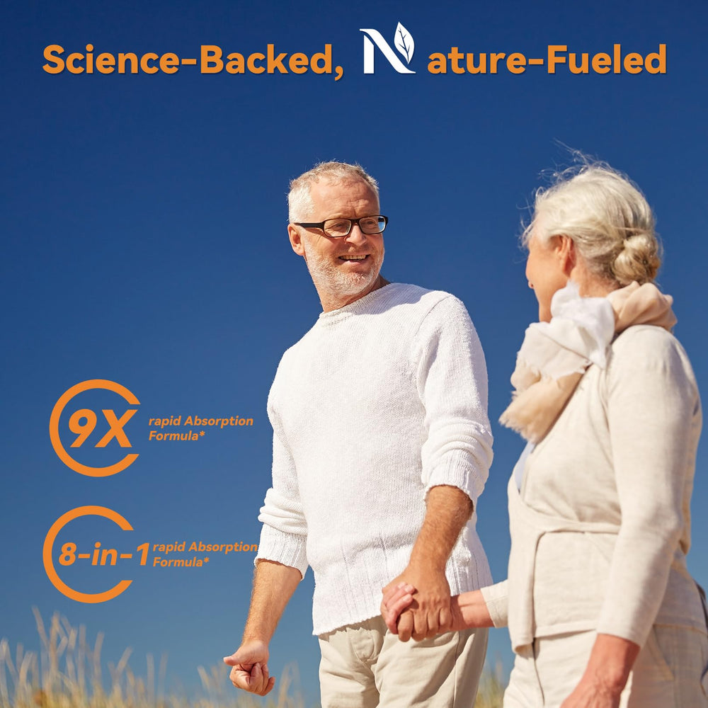 Nature Echo capsules in hand — portable vitality on the go.