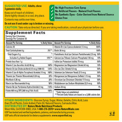 Nature Made Advanced Multivitamin Gummies mixed berry flavor bottle with vibrant gummies