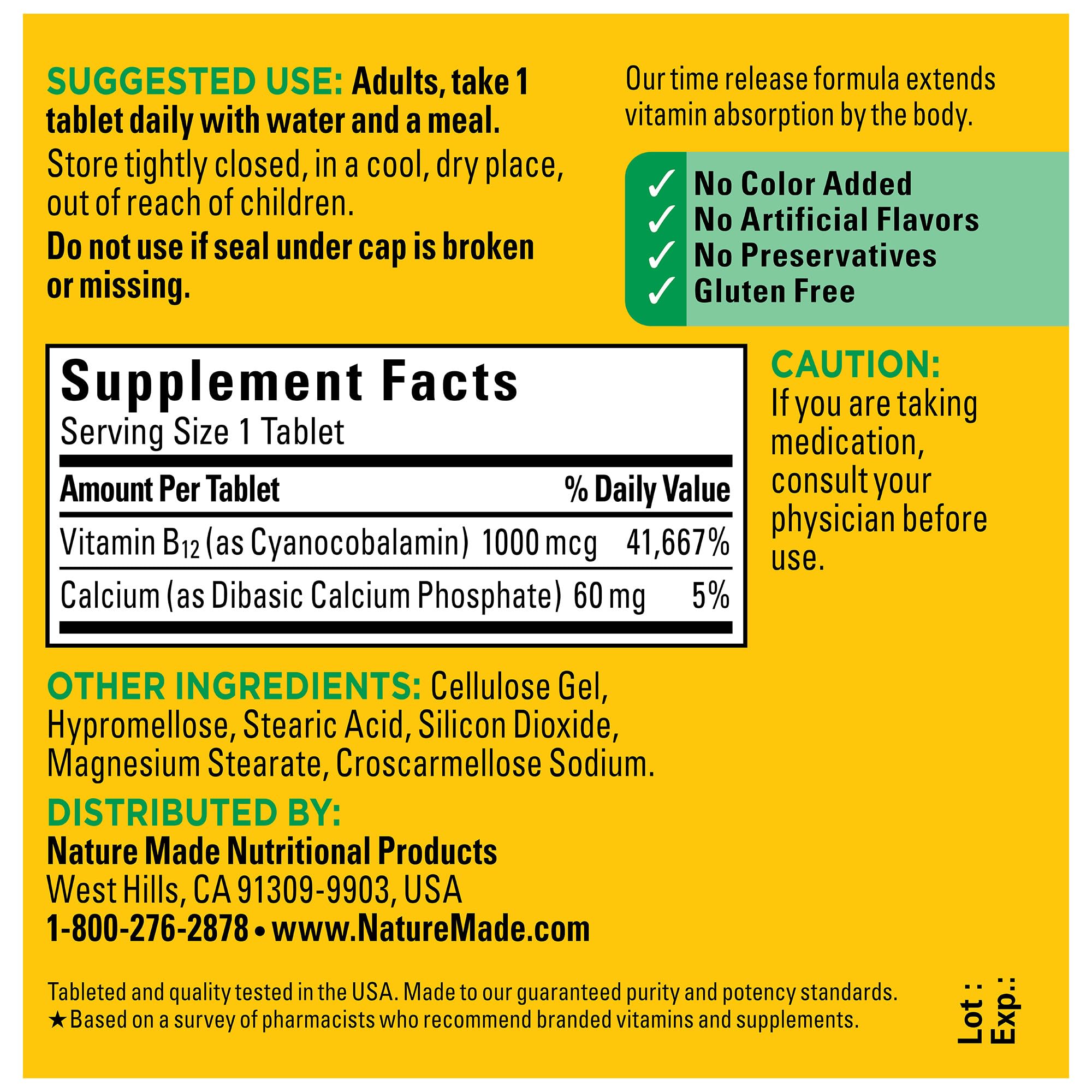 Nature Made B12 taken with water for daily energy routine