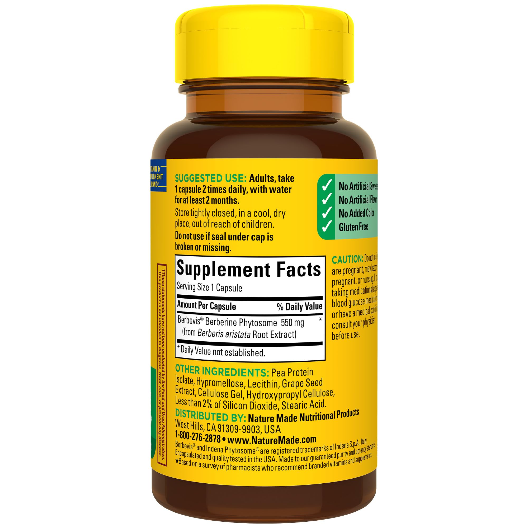 Lifestyle shot of Nature Made Berberine Phytosome in a natural setting.