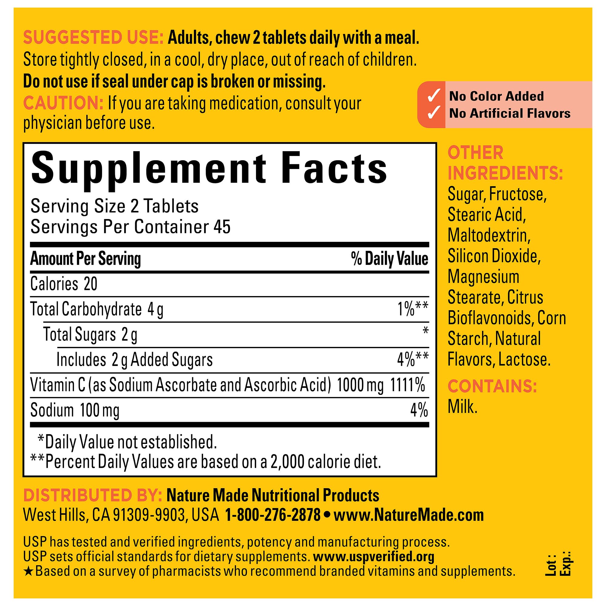 Bottle on counter with orange flavor label for daily antioxidant benefits