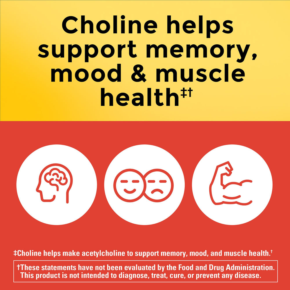 Closeup of Nature Made brain health capsules for memory and mood