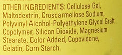 Nature Made Calcium Magnesium & Zinc Tabs nutrition label on packaging emphasizes mineral balance