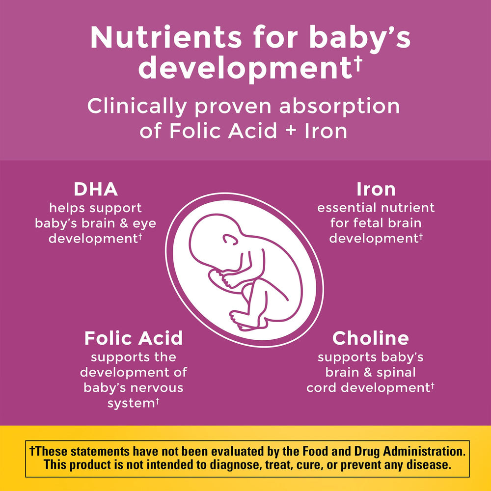 Nature Made Choline Capsules bottle showing easy daily choline supplement.