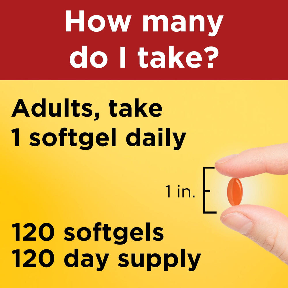 Nature Made CoQ10 100 mg softgels shown for age-related energy support.