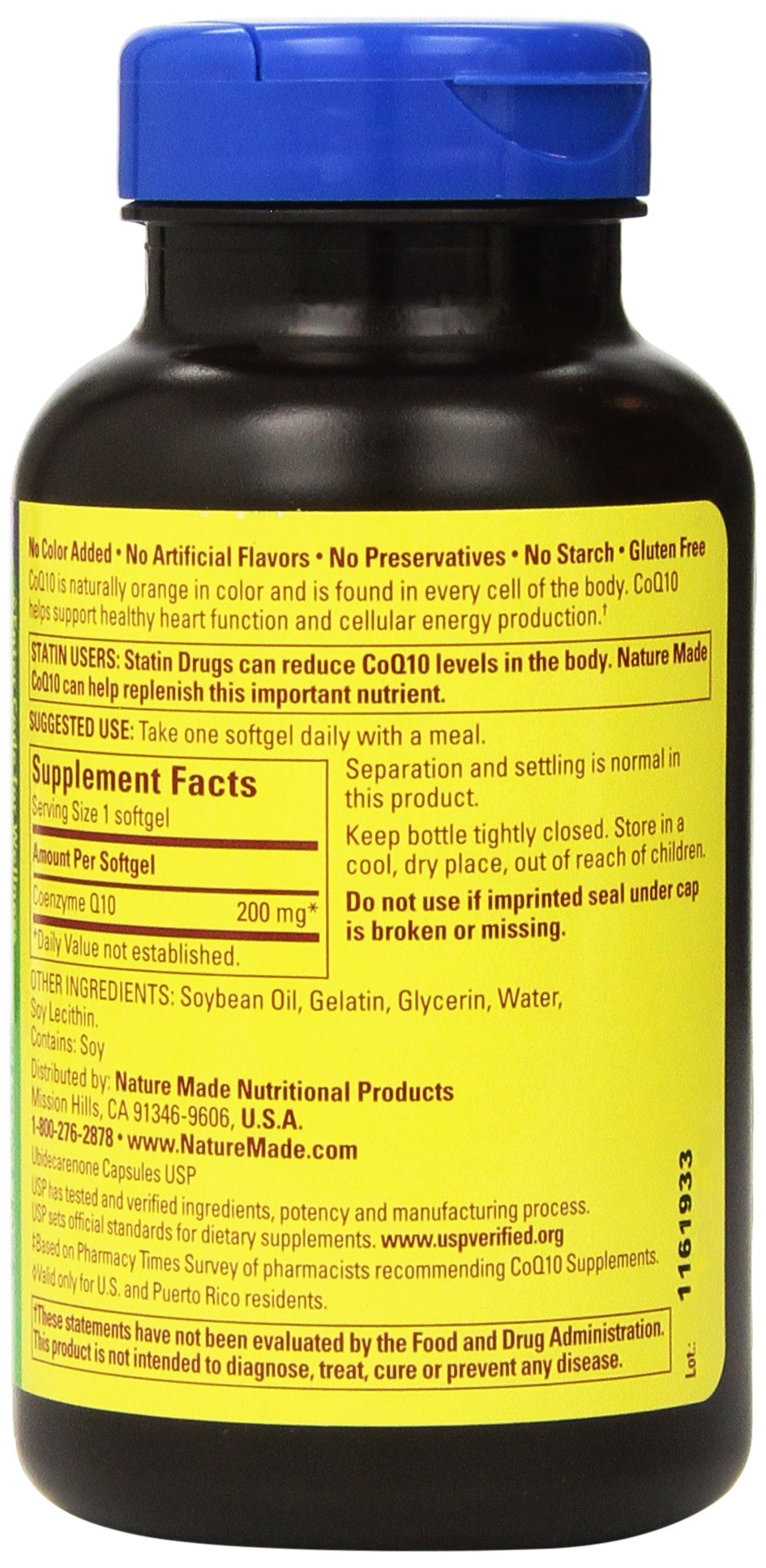 Nature Made CoQ10 softgels for convenient daily use.
