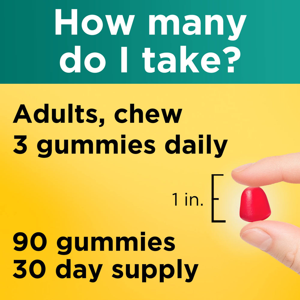 Nature Made Fiber 6 g Gummies provide inulin fiber for gut bacteria