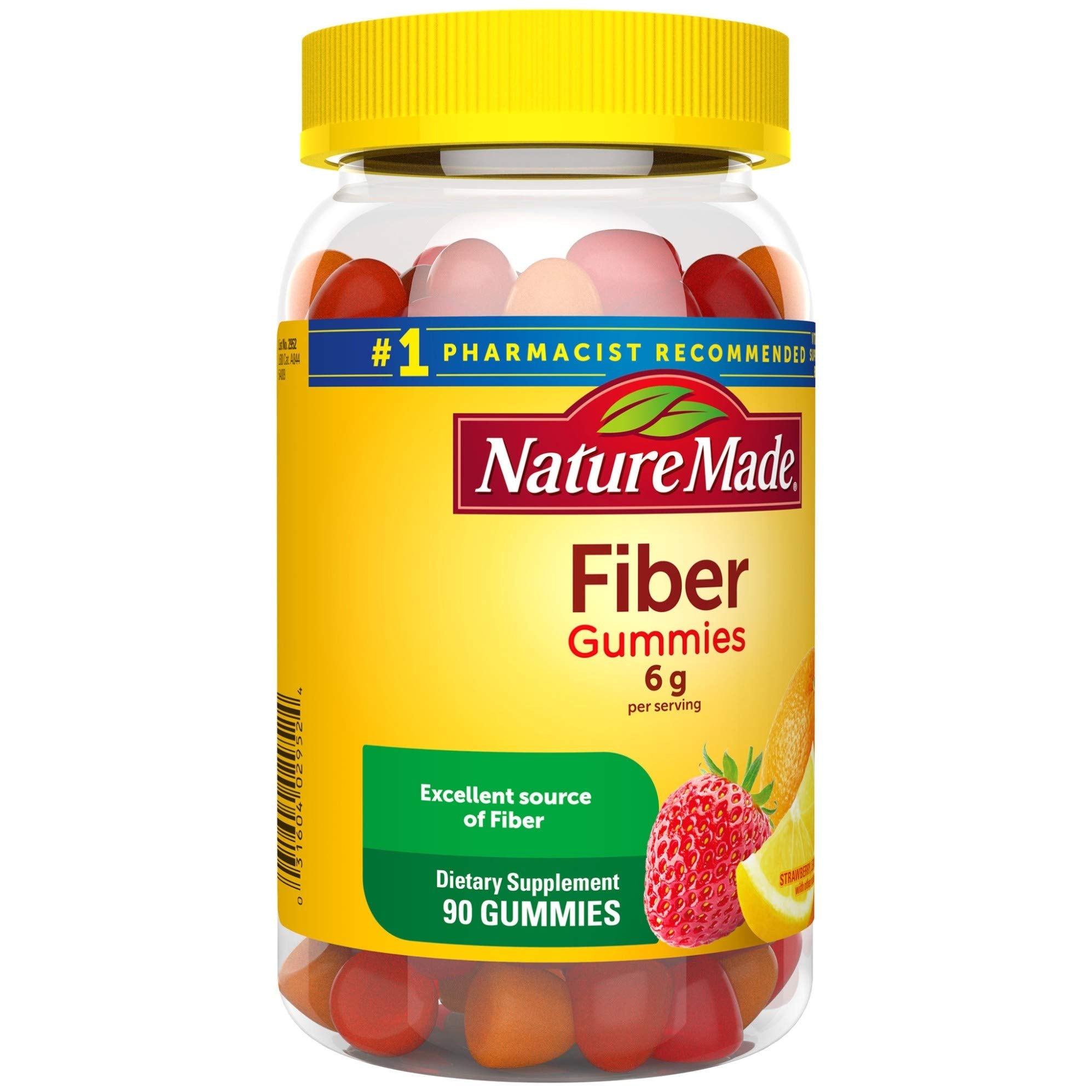 Nature Made Fiber 6 g Gummies no artificial flavors