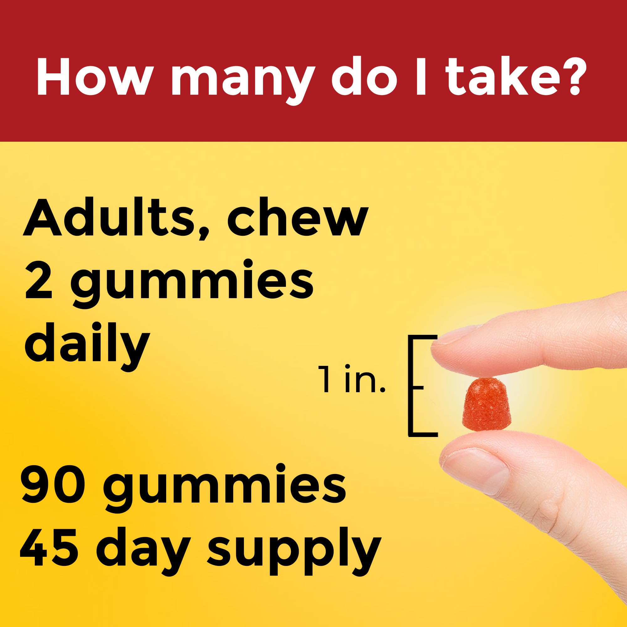 Nature Made Fish Oil Gummies 90-count bottle, a long-lasting omega-3 supplement for adults.
