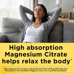 Nature Made High Absorption Magnesium Citrate 200 mg gummies on a clean counter for convenient daily use.