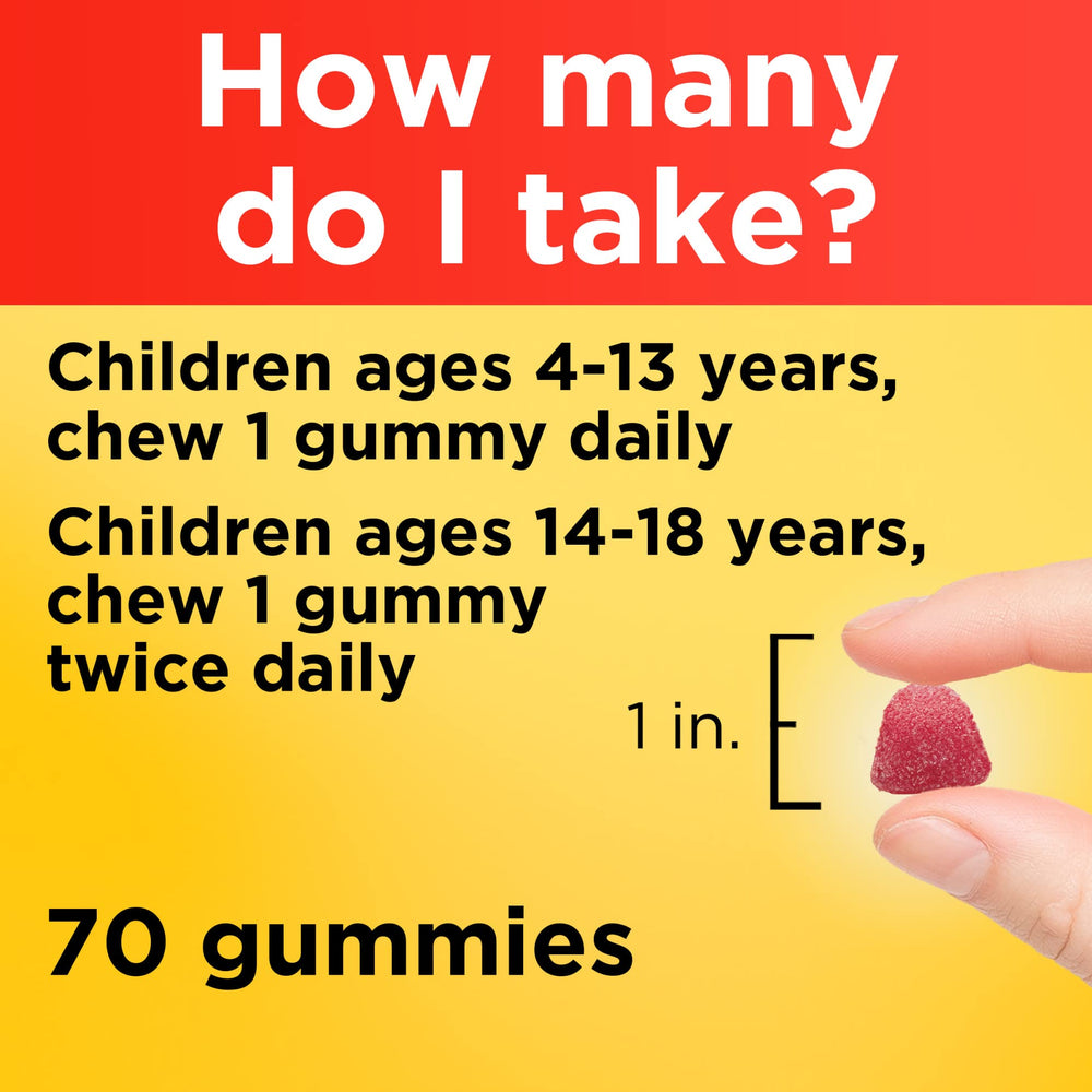 Orange flavored Nature Made omega-3 gummies for kids