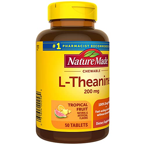 Vegetarian-friendly label on Nature Made L-Theanine packaging