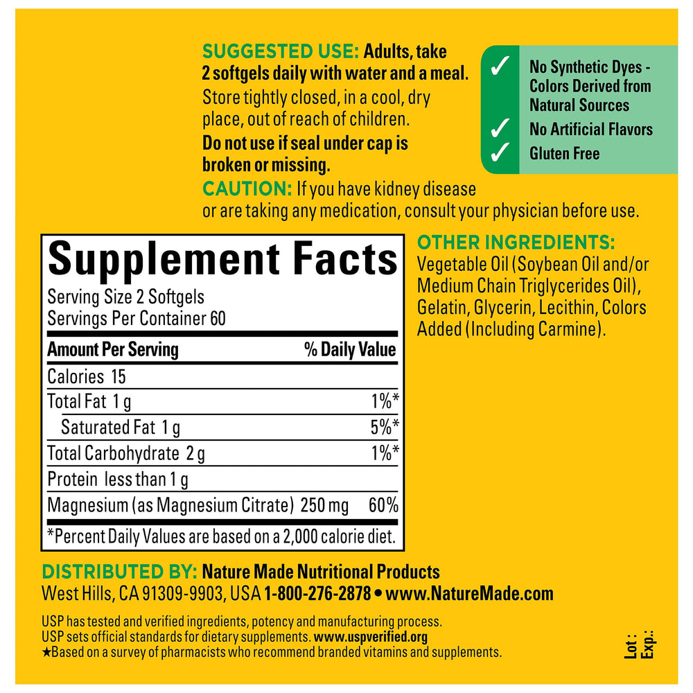 Softgels with water showing easy daily intake.