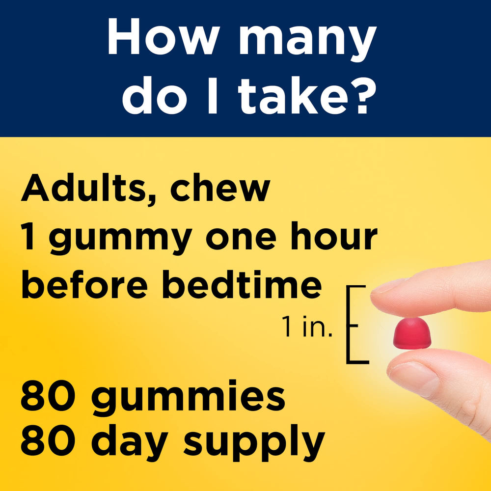 Nature Made Melatonin Gummies packaging side view shows product details clearly.