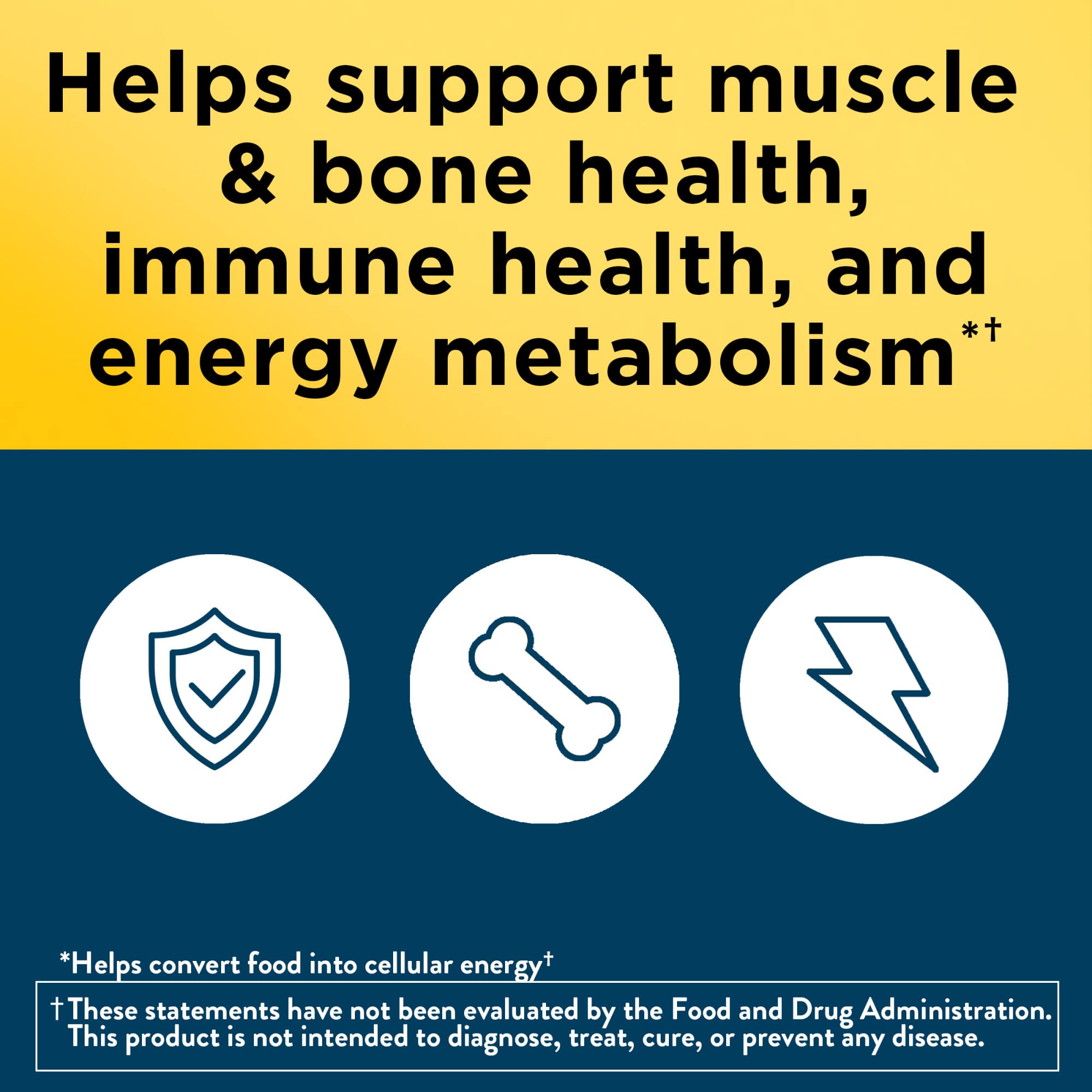 Nature Made Multivitamin For Him 50+ tablets ready for everyday energy metabolism.