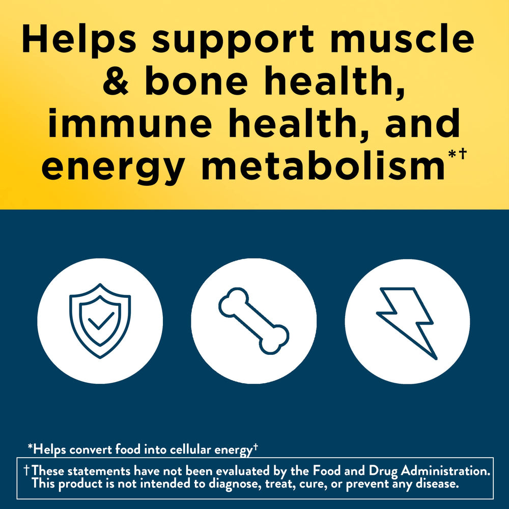 Nature Made Multivitamin For Him 50+ tablets ready for everyday energy metabolism.