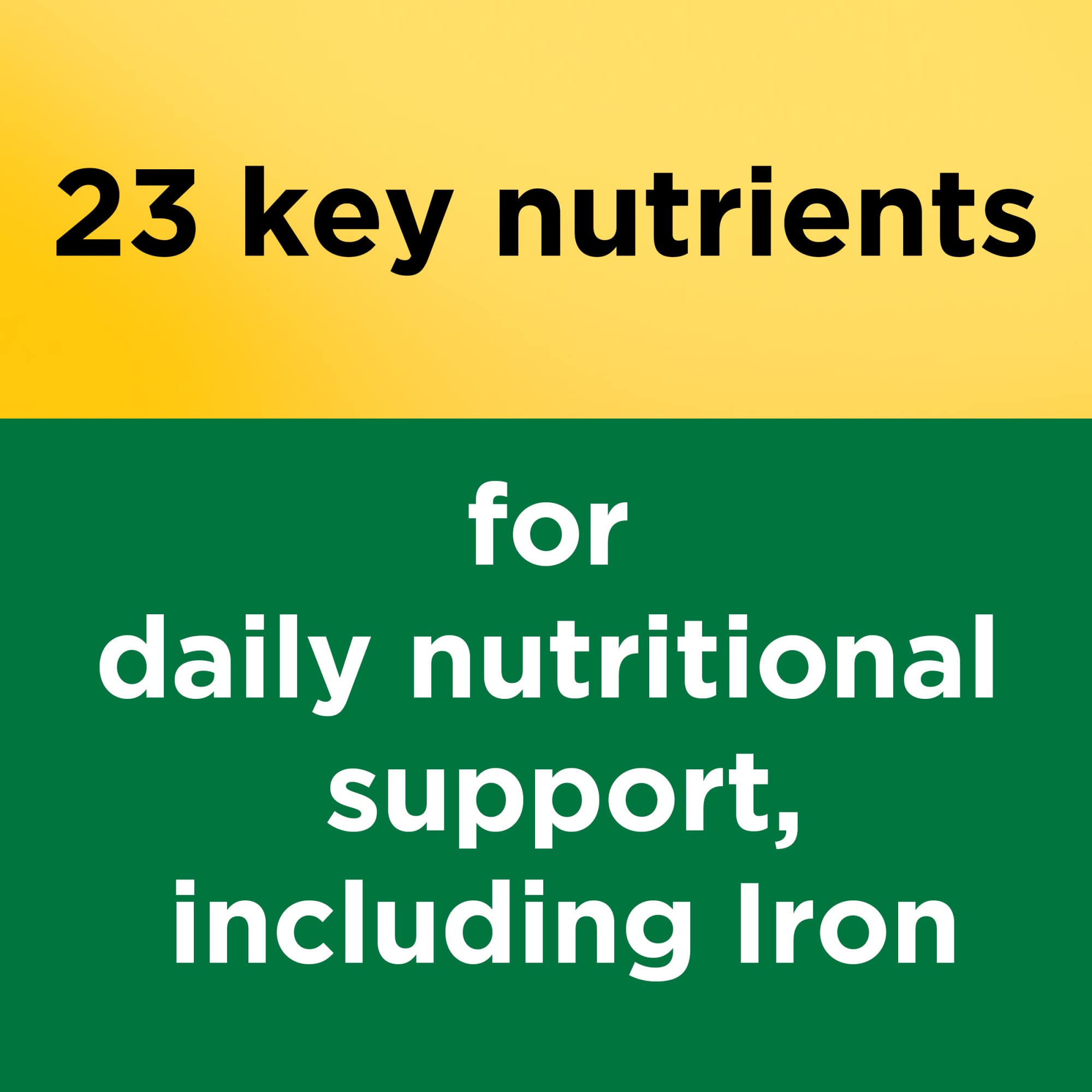 Nature Made multivitamin label detail showing key nutrients and gluten-free status.