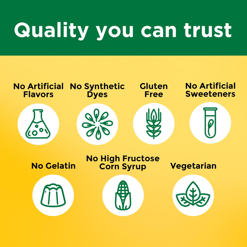 Nature Made USA-made quality with global ingredients label on packaging