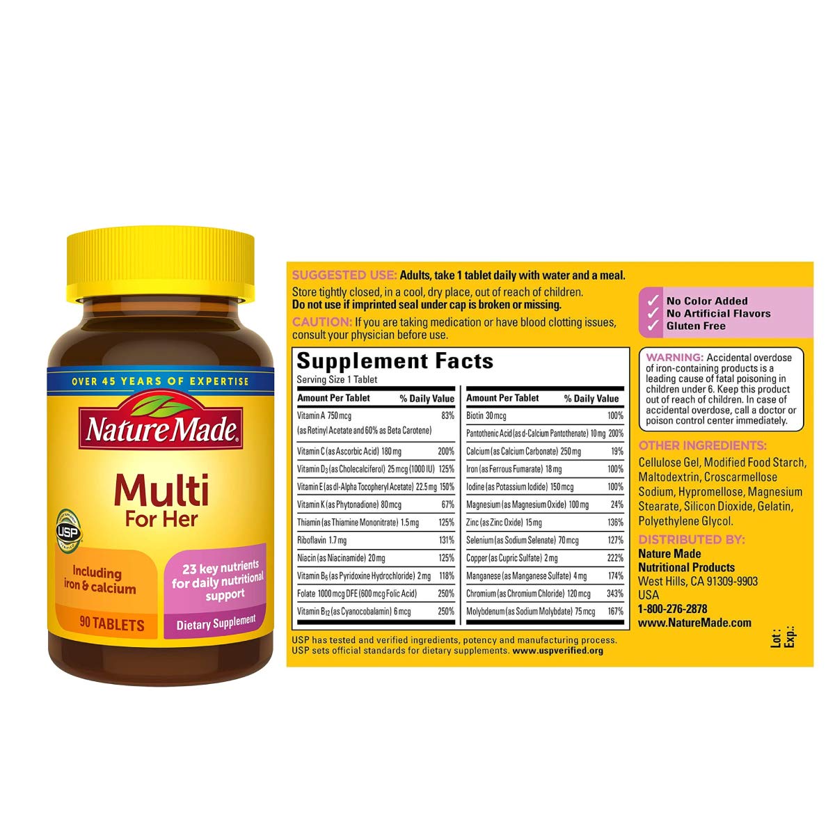 Nature Made Nm Essential Woman Multi tablets for daily nutrition support.