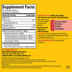 Closeup of Nature Made Omega-3 softgels for easy daily intake.
