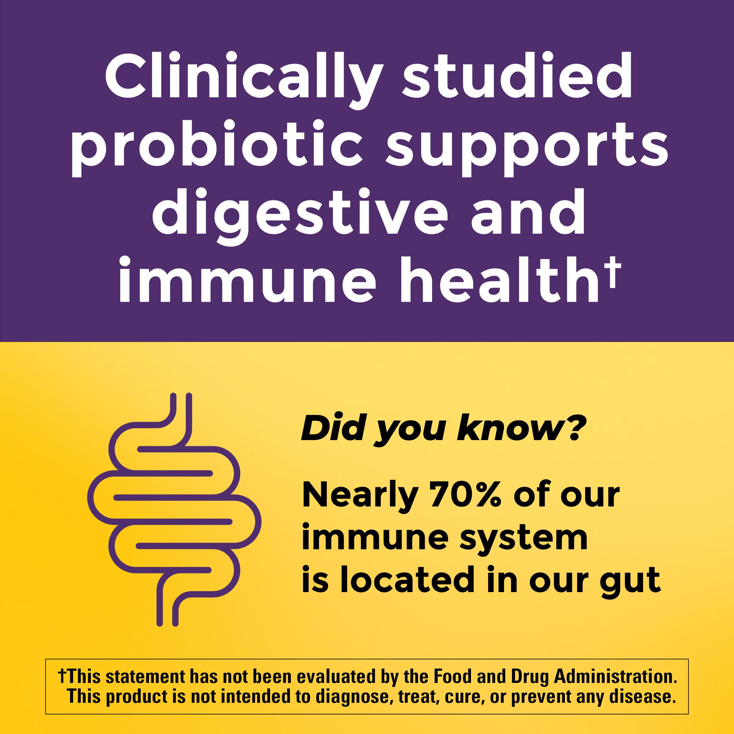 Nature Made Probiotic Capsules label detail with BB-12 and gluten-free claims