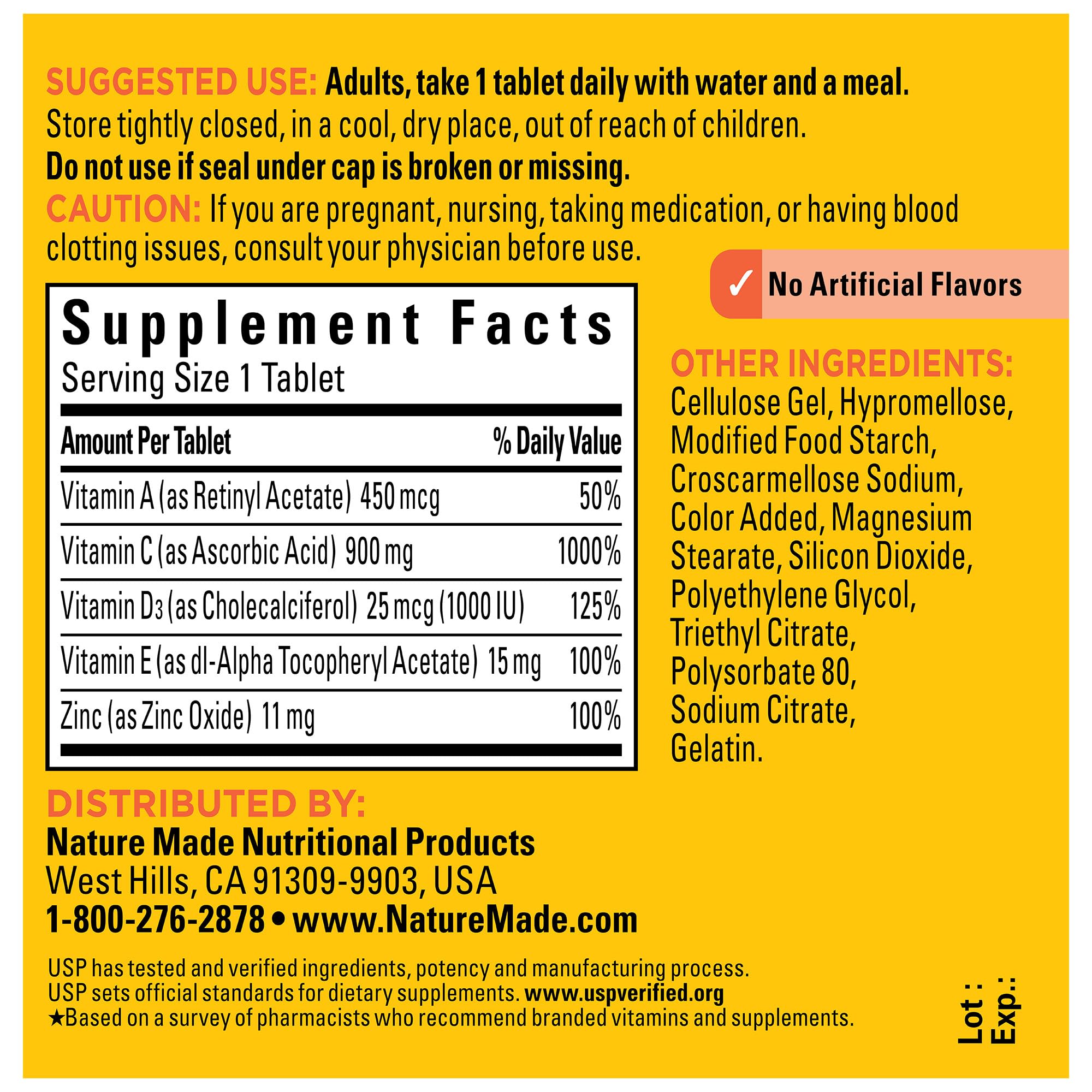 Nature Made Super C tablets arranged on a clean surface for everyday use.