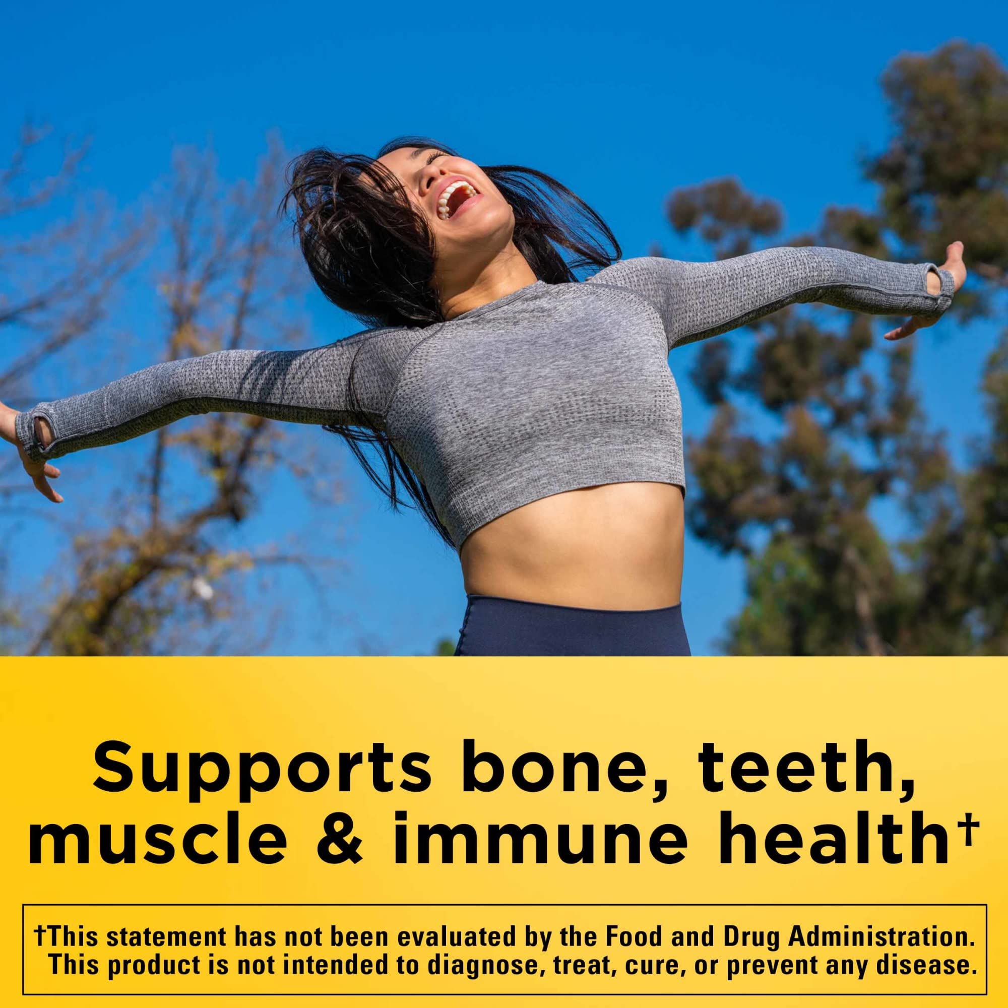 Nature Made Super D Immune Complex tablets shown up close for daily immune support.