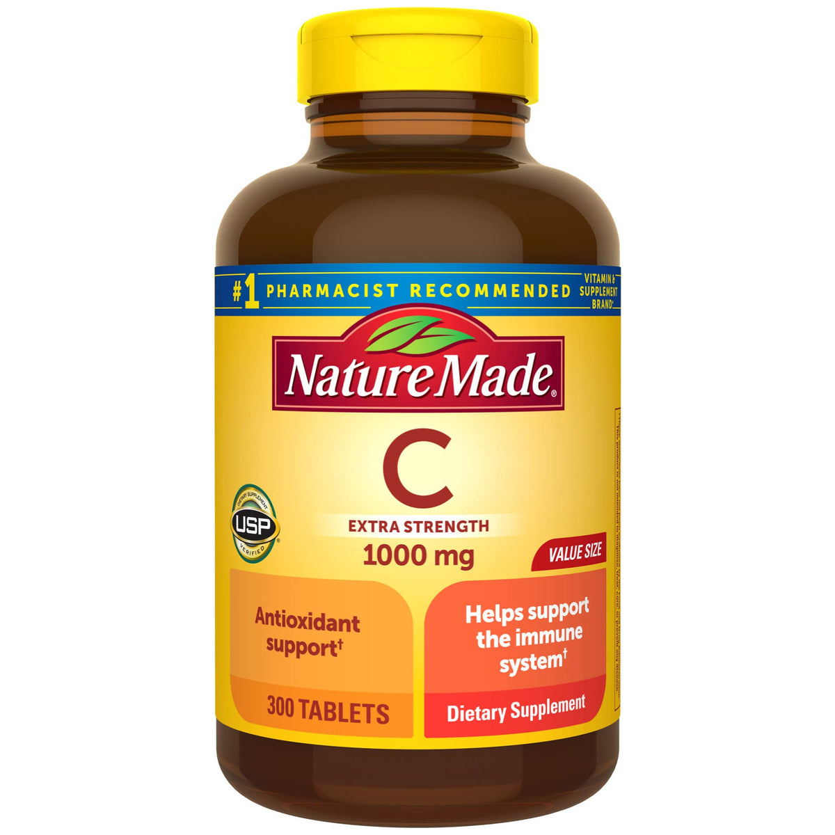 Nature Made Vitamin C 1000 mg bottle front for daily immune support.