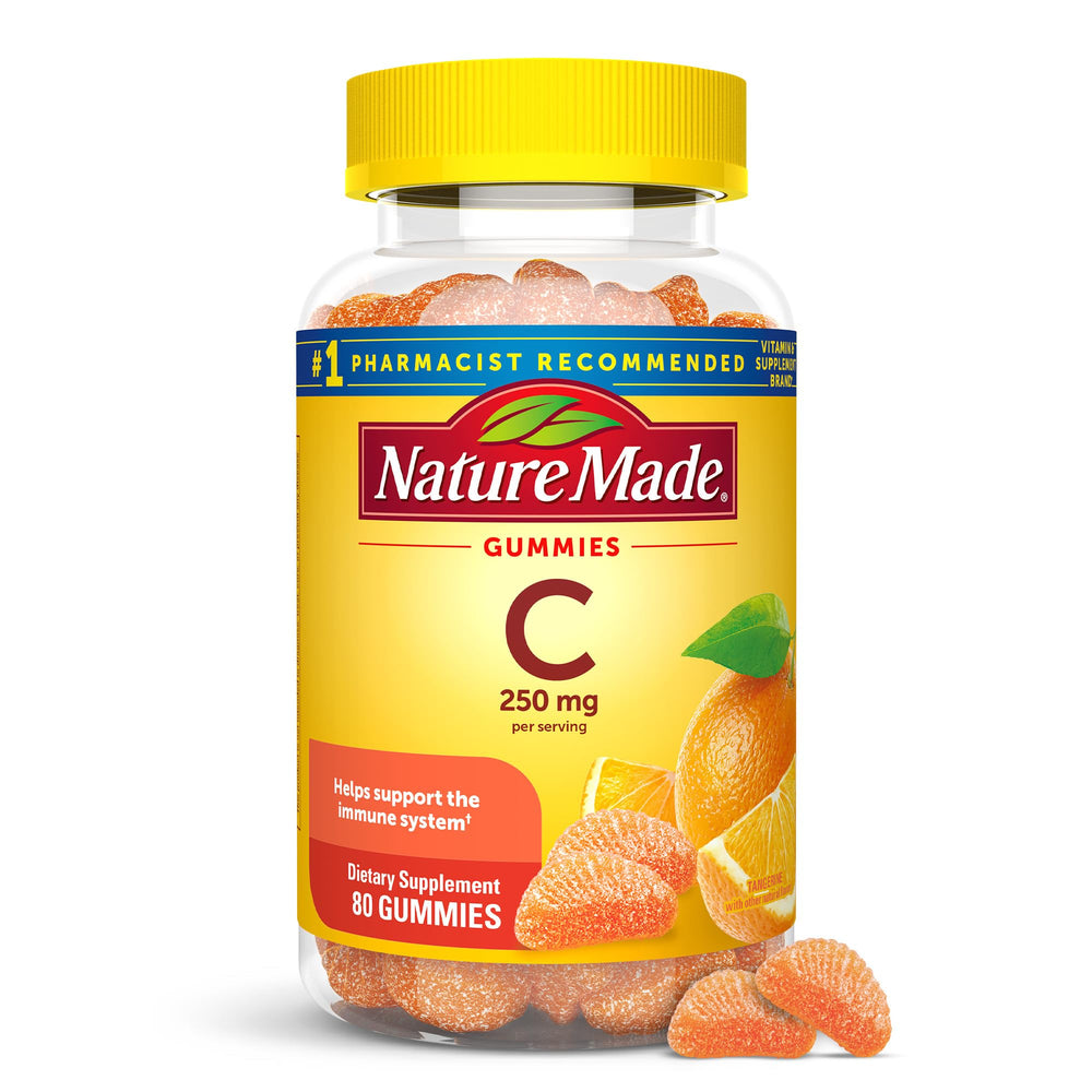 Nature Made Vitamin C 250 mg bottle supporting immune health for adults.