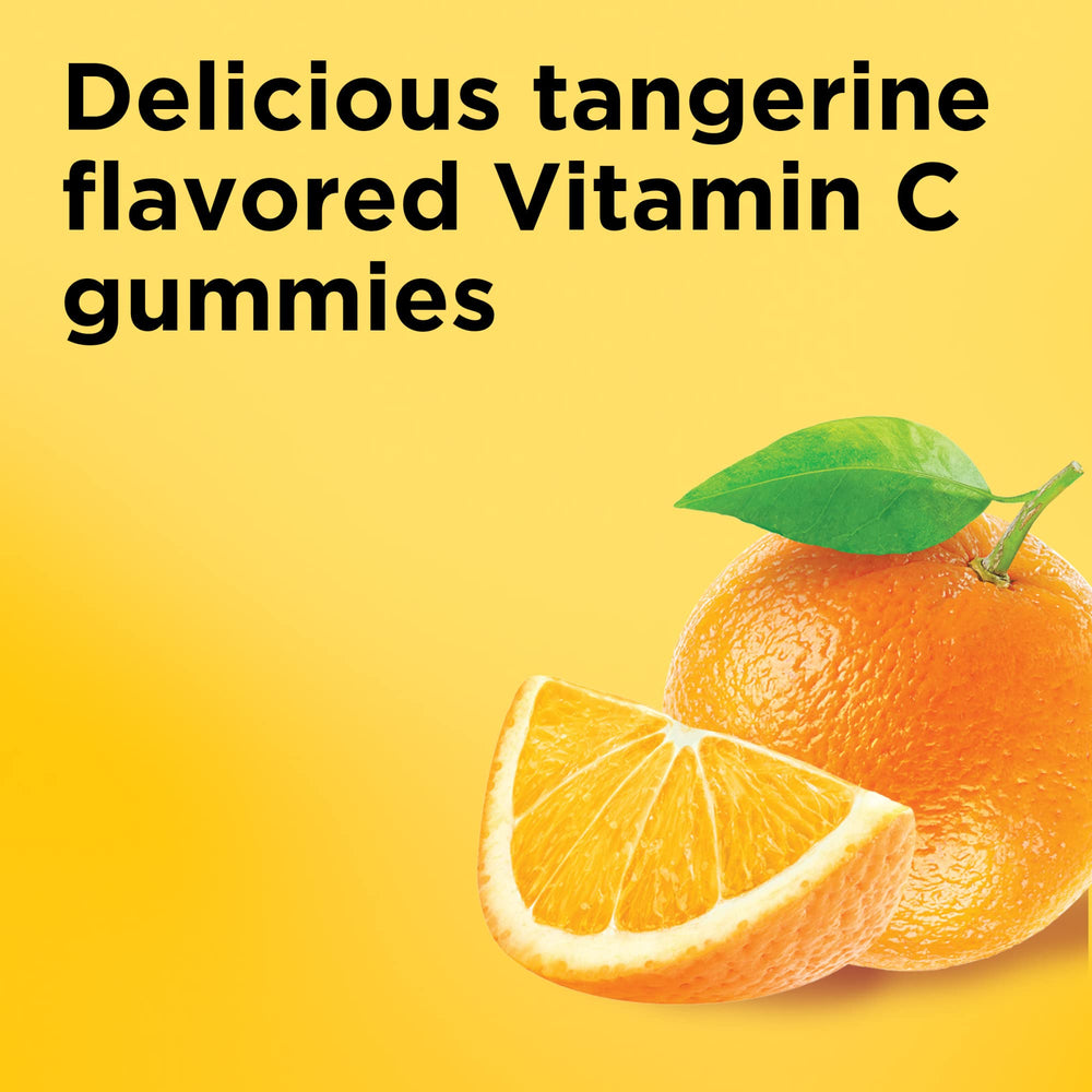 Pectin-based Nature Made Vitamin C gummies shown for a natural formula.