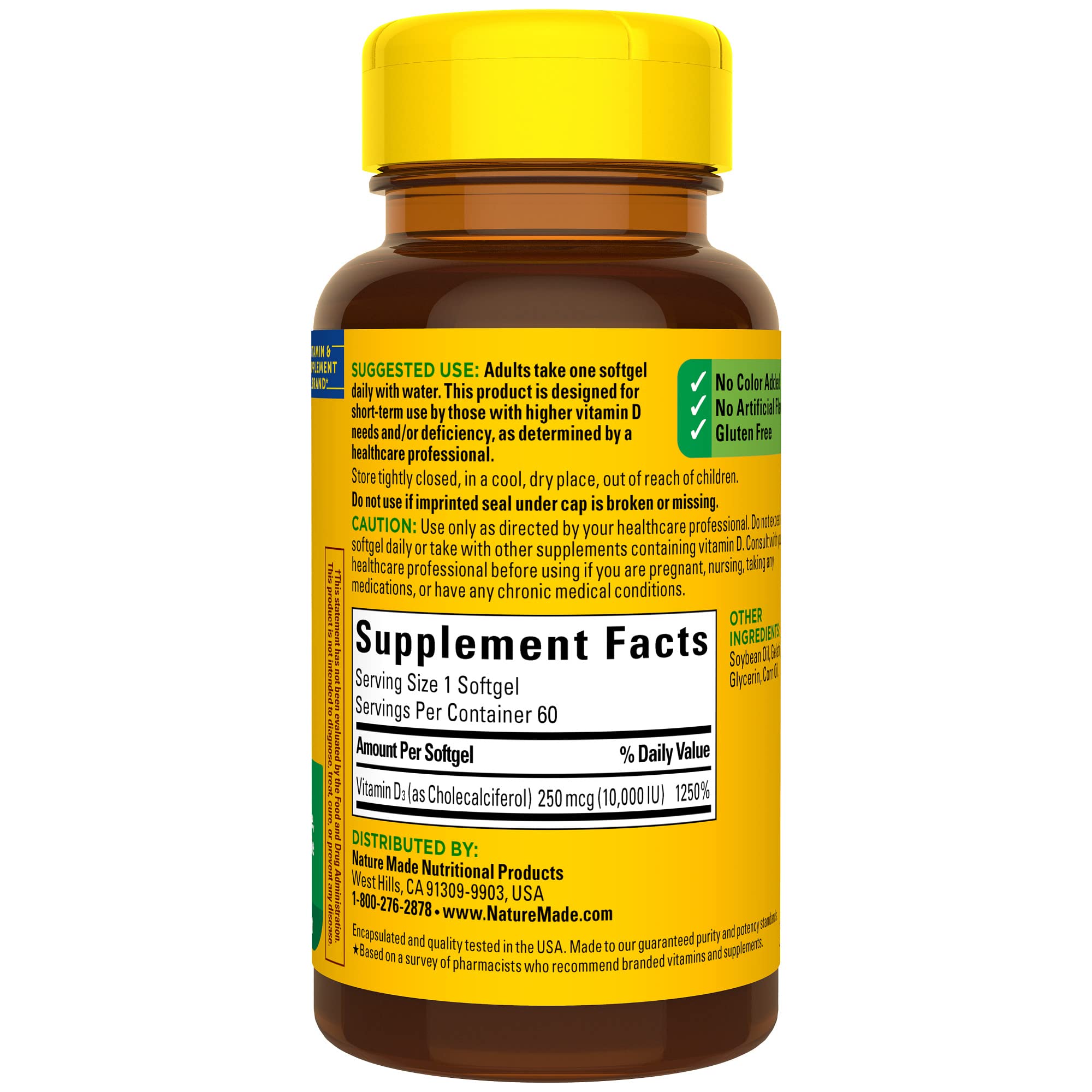 One softgel recommended daily for a simple routine.