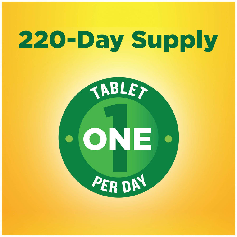 Nature Made Vitamin D3 bottle on kitchen counter ready for daily use.