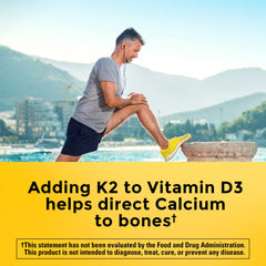 Nature Made Vitamin D3 K2 Gummies peach flavor closeup for daily wellness