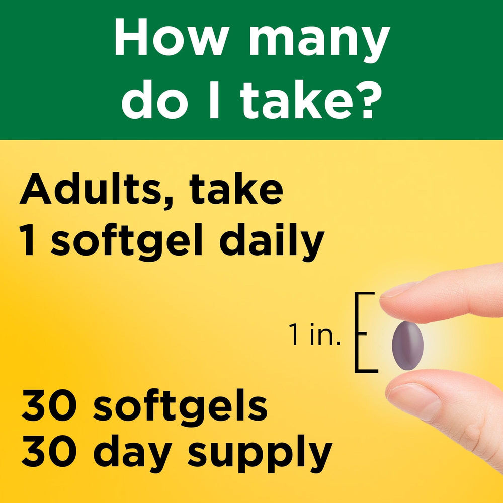 Nature Made Vitamin K2 bottle with meal scene, daily routine.
