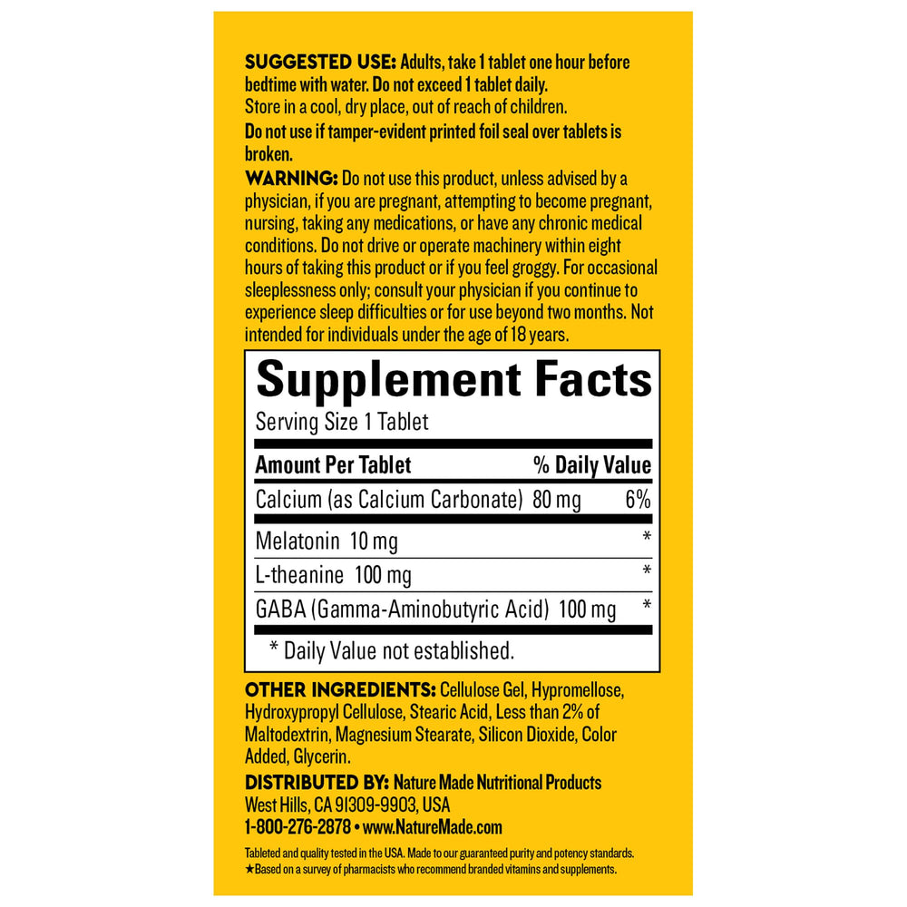 Nature Made Wellblends Sleep Longer nightly use supports a calm bedtime routine.
