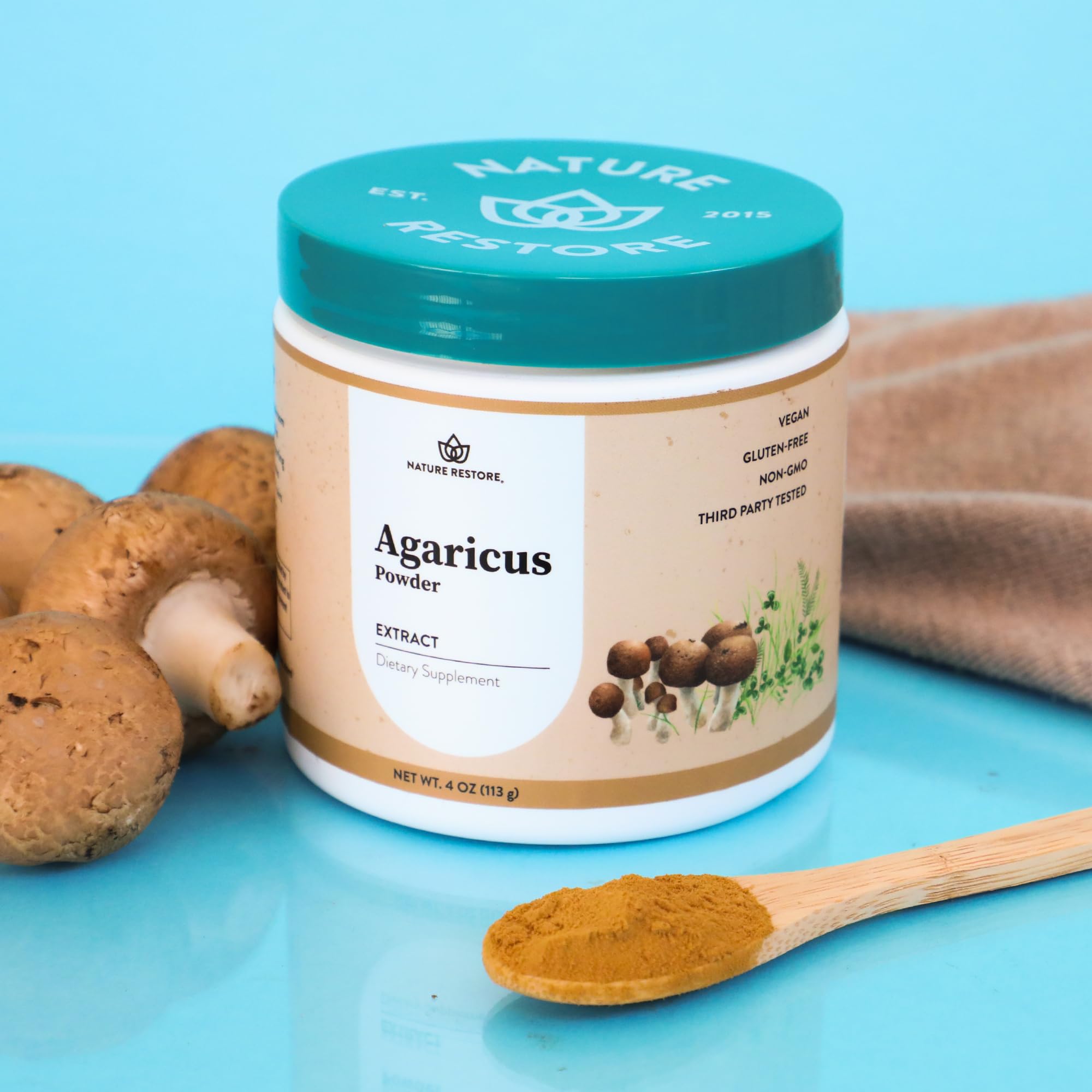 Fine 80-mesh powder blends smoothly into tea, smoothies, or coffee.