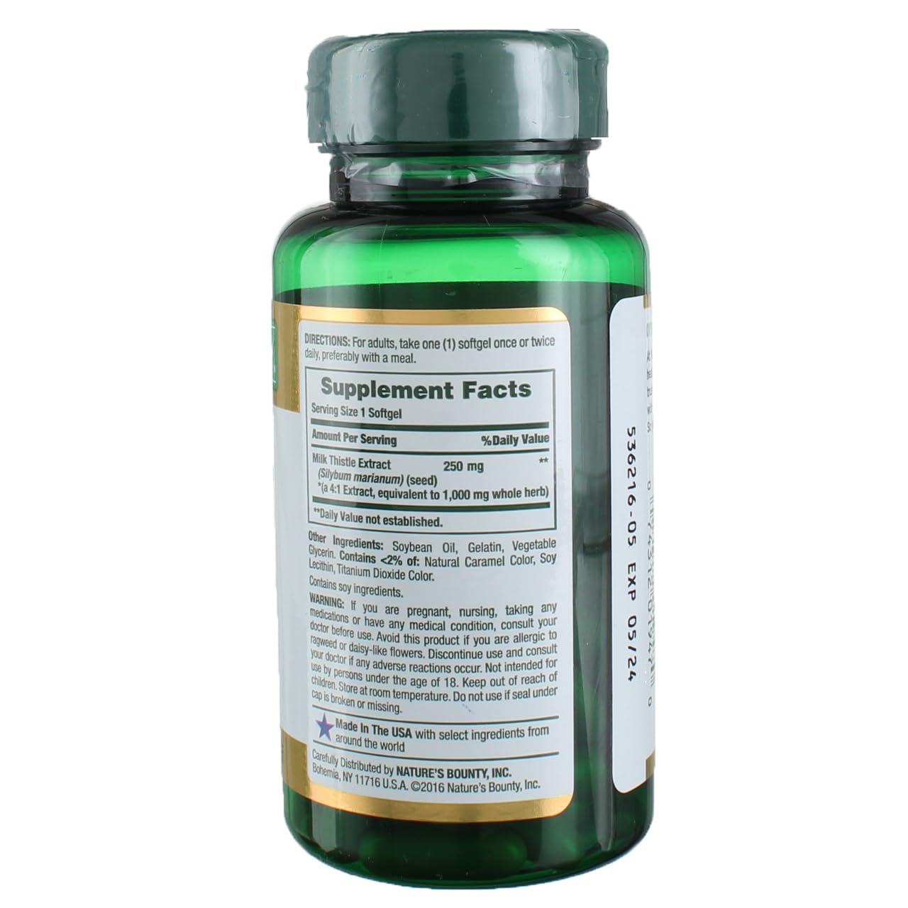 Nature's Bounty Milk Thistle 3-pack packaging offers convenient value for ongoing routines.