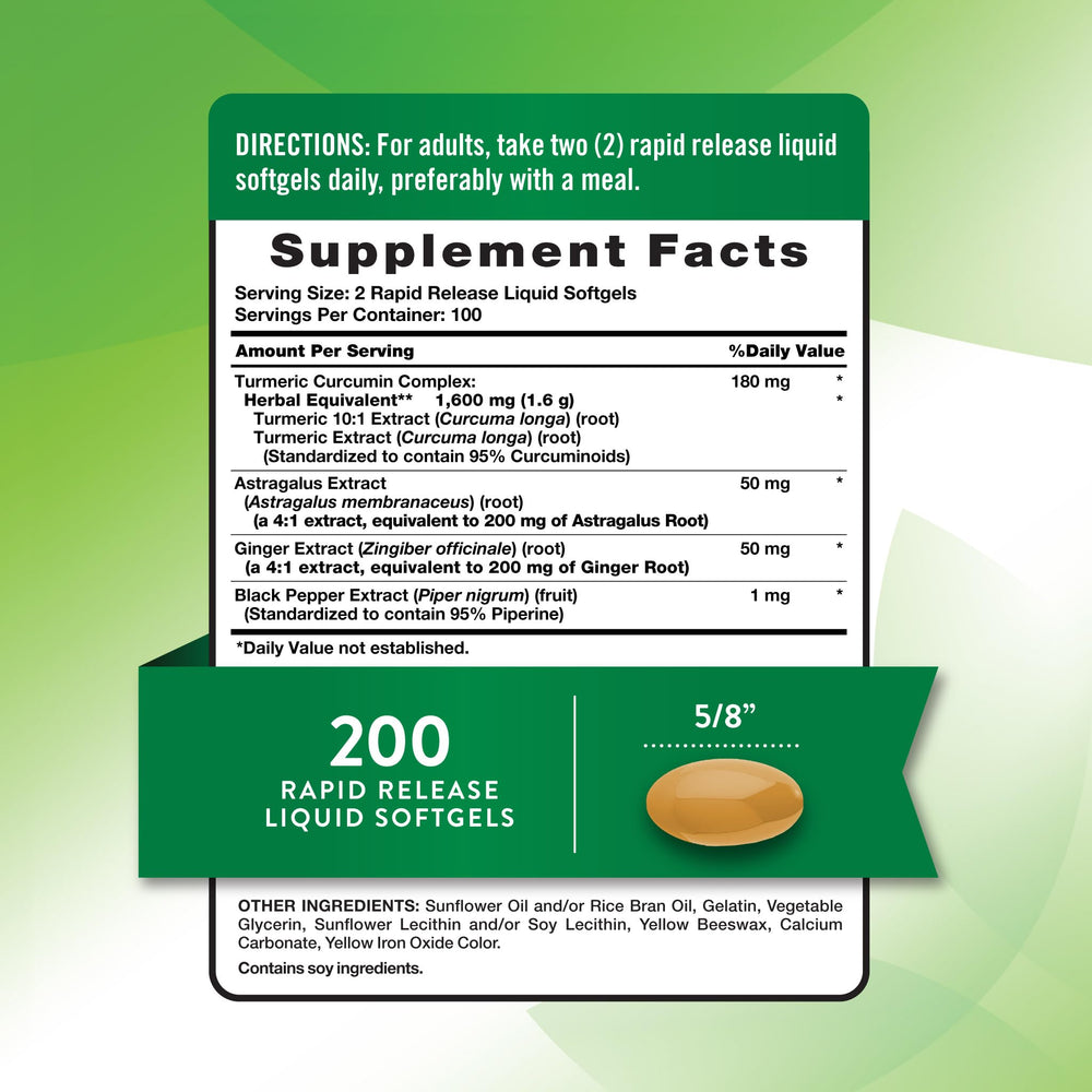 Nature's Truth rapid-release softgels pack for easy daily use.