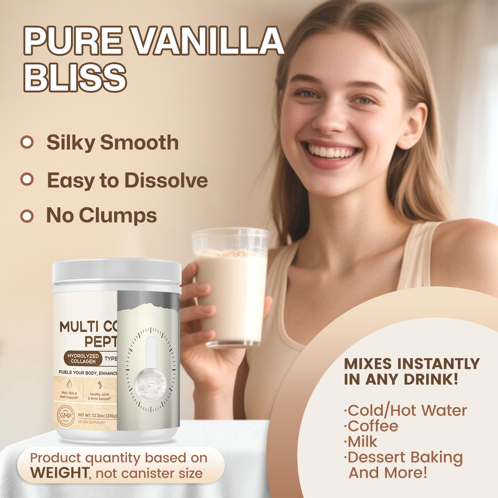 Scoop beside packaging shows 35 servings available.