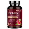 NATURE TARGET Cranberry Pills with D-Mannose for Women – 80:1 Extract, Vitamin C, 120 Veggie Capsules