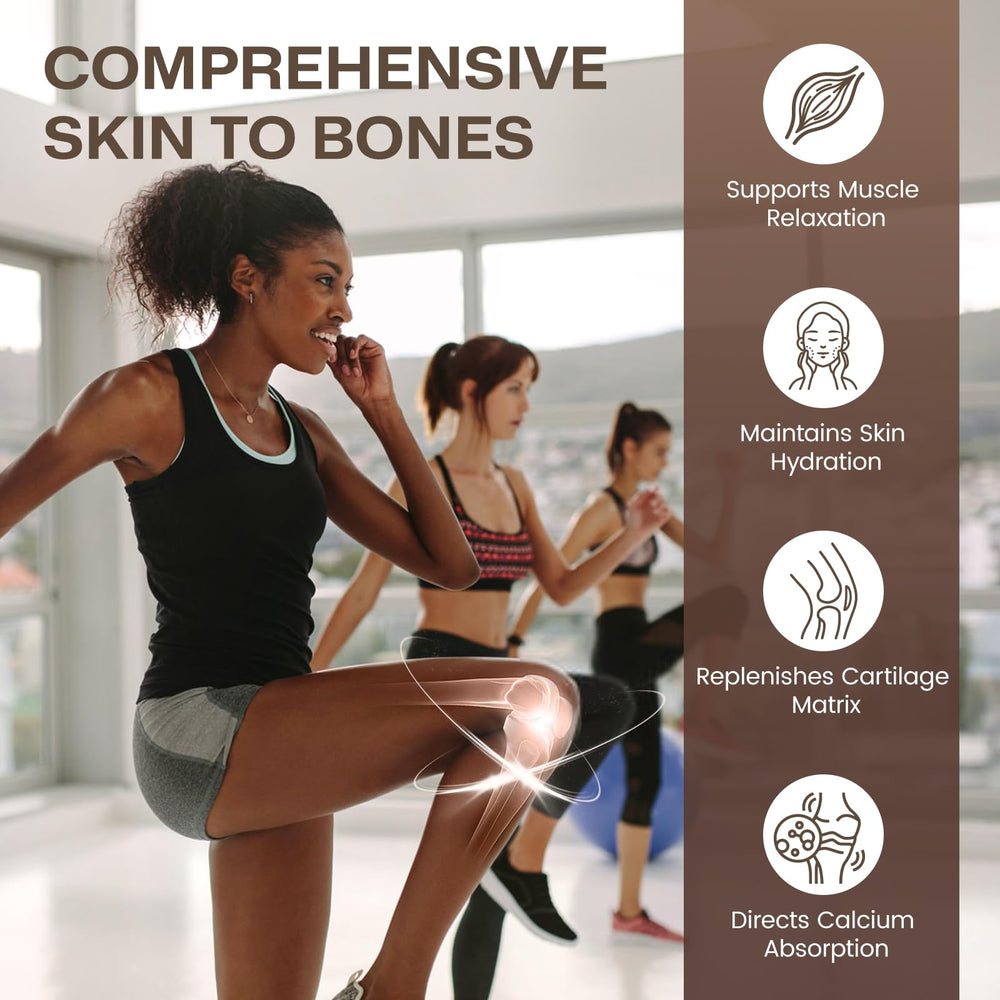 Nature Target collagen peptides mixed into a chocolate smoothie for a nutrient boost.