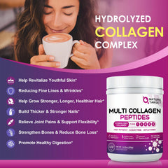 Nature Target collagen powder dissolving in liquid with quick mixability and no clumps.