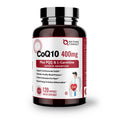 NATURE TARGET CoQ10 400mg with PQQ, Omega-3s & L-Carnitine – High Absorption CoQ10 with BioPerine, 120 Servings