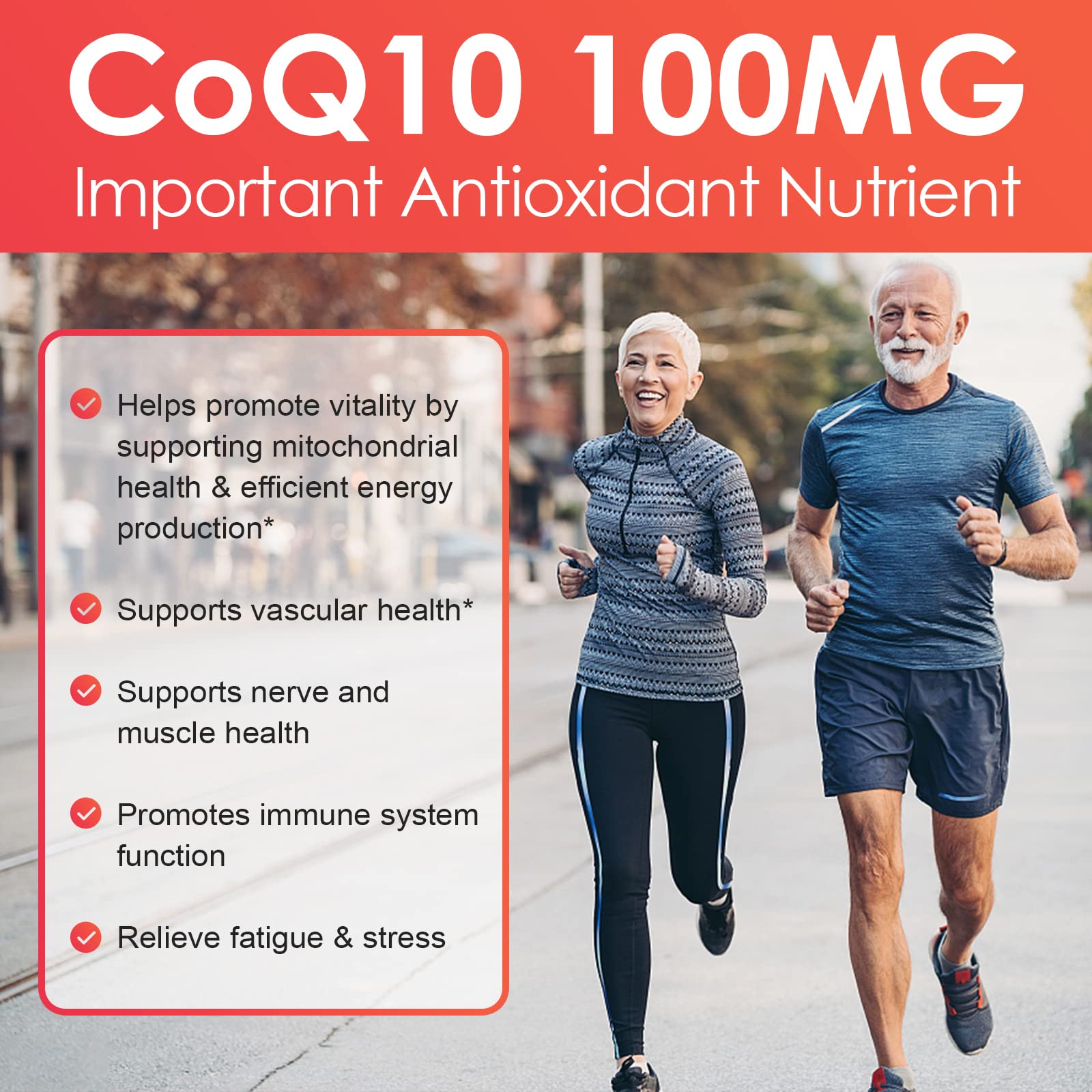 Nature Target CoQ10 amber softgel capsules arranged for daily use