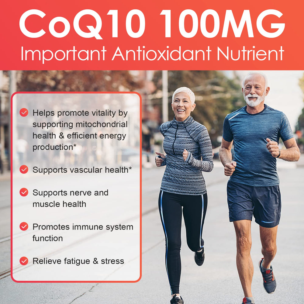 Nature Target CoQ10 amber softgel capsules arranged for daily use