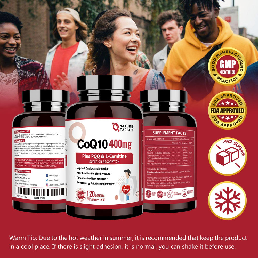 Nature Target daily use scene with softgels in hand.