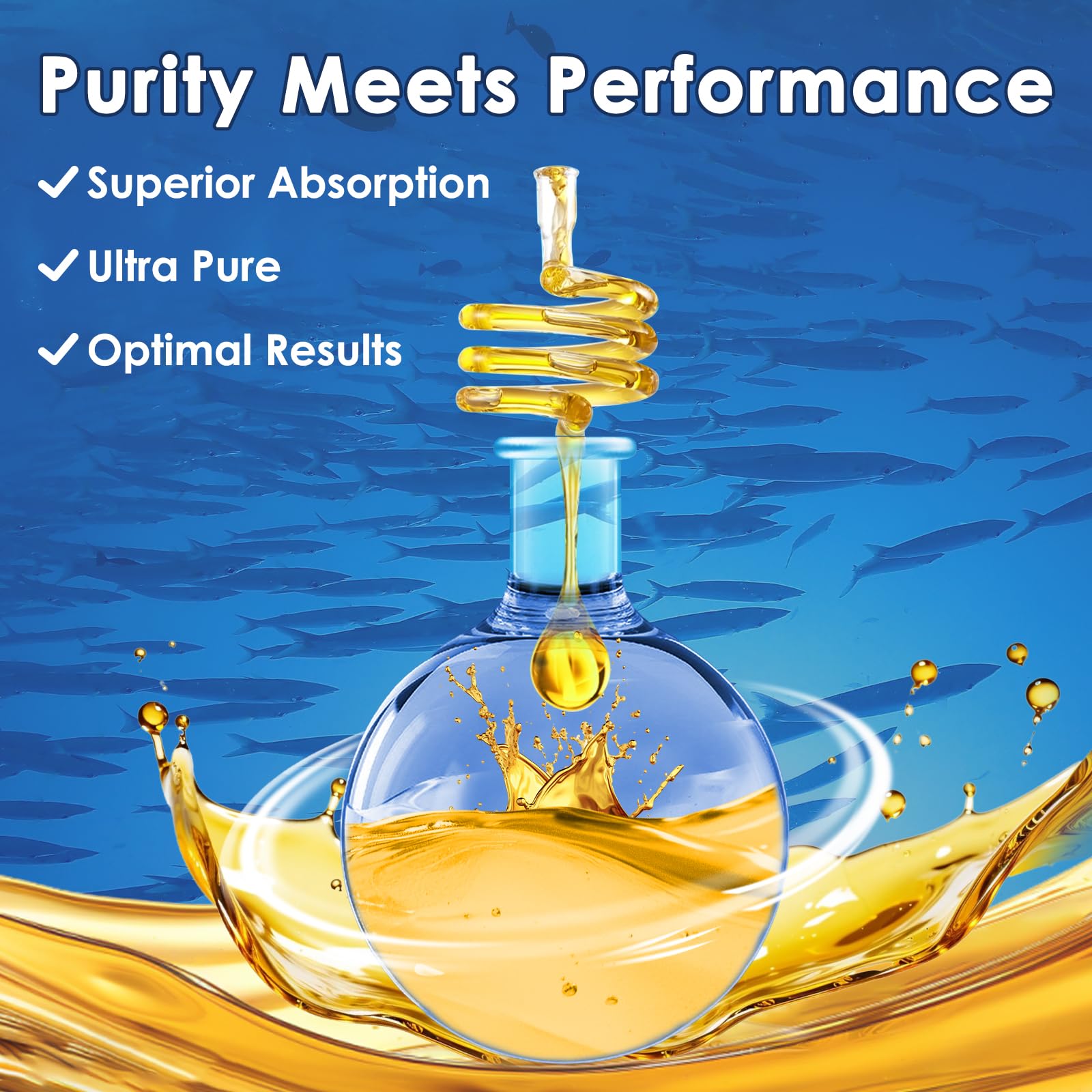 Third-party tested, non-GMO omega-3 source ensuring safety and purity