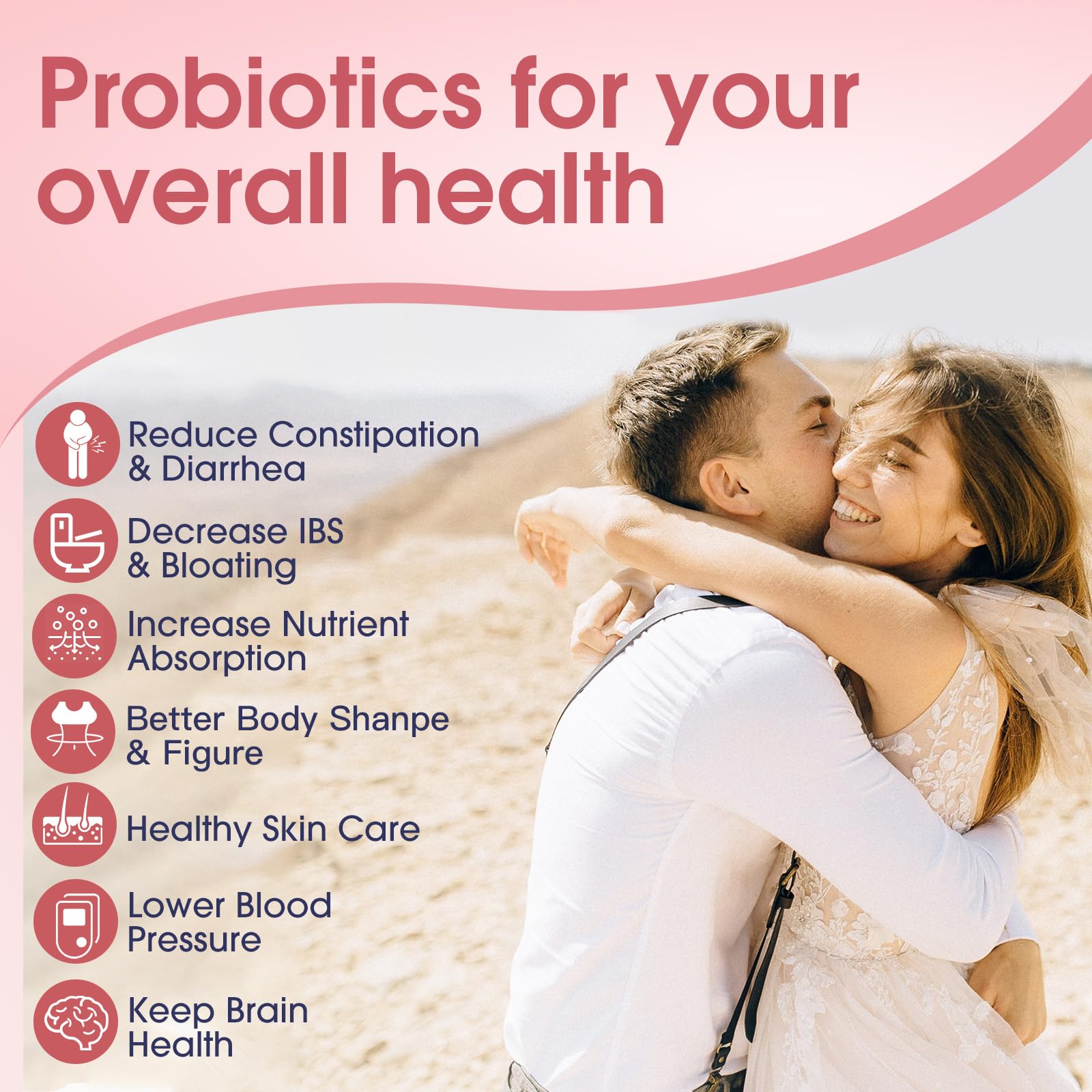 Nature Target Probiotics powder dissolving in water for easy daily intake.